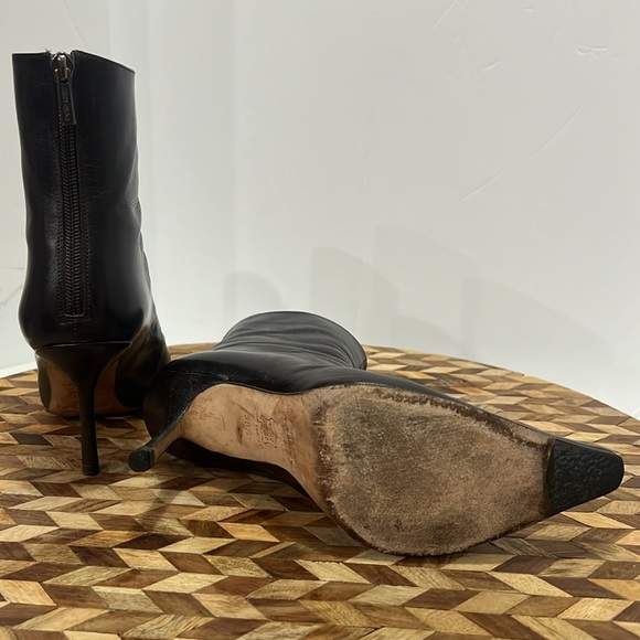 JIMMY CHOO Daisy Dark Brown Leather Ankle Boots 8.5 - Picture 14 of 15